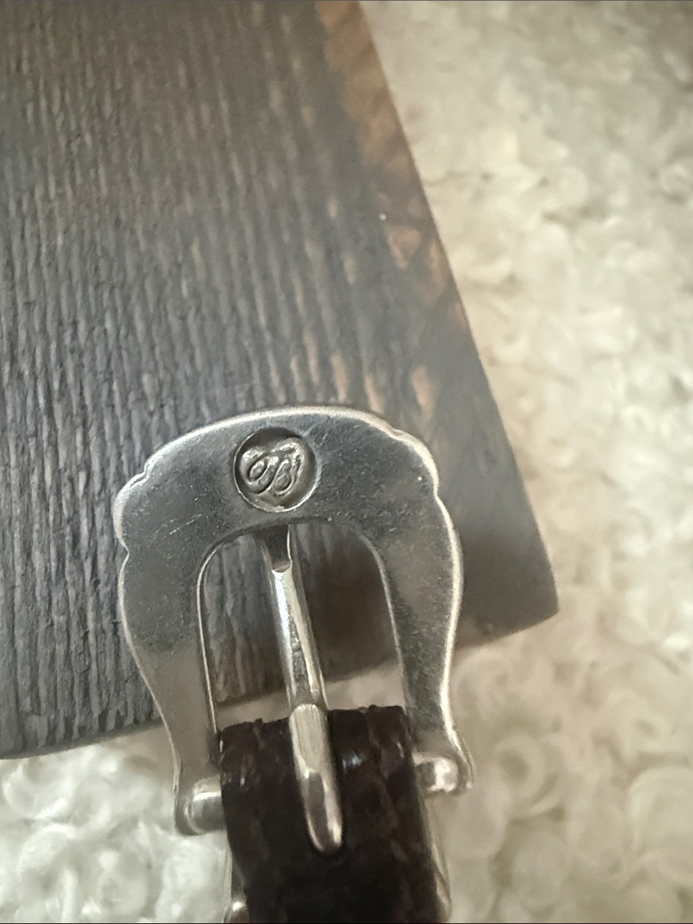 Brighton Brown Leather Bracelet with Silver Ornate Plate - Picture 4 of 5
